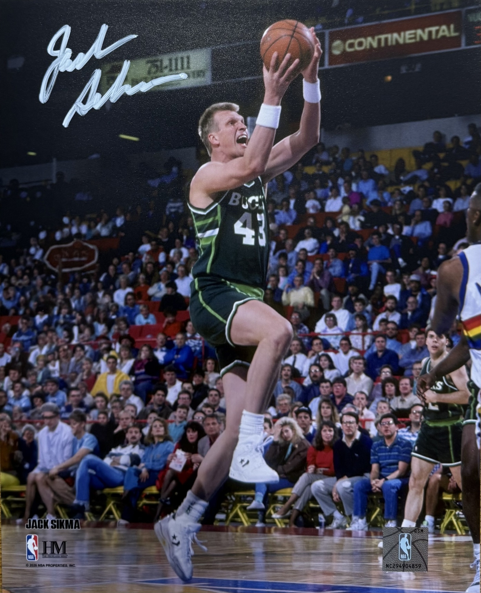 JACK SIKMA SIGNED 8X10 BUCKS PHOTO #2