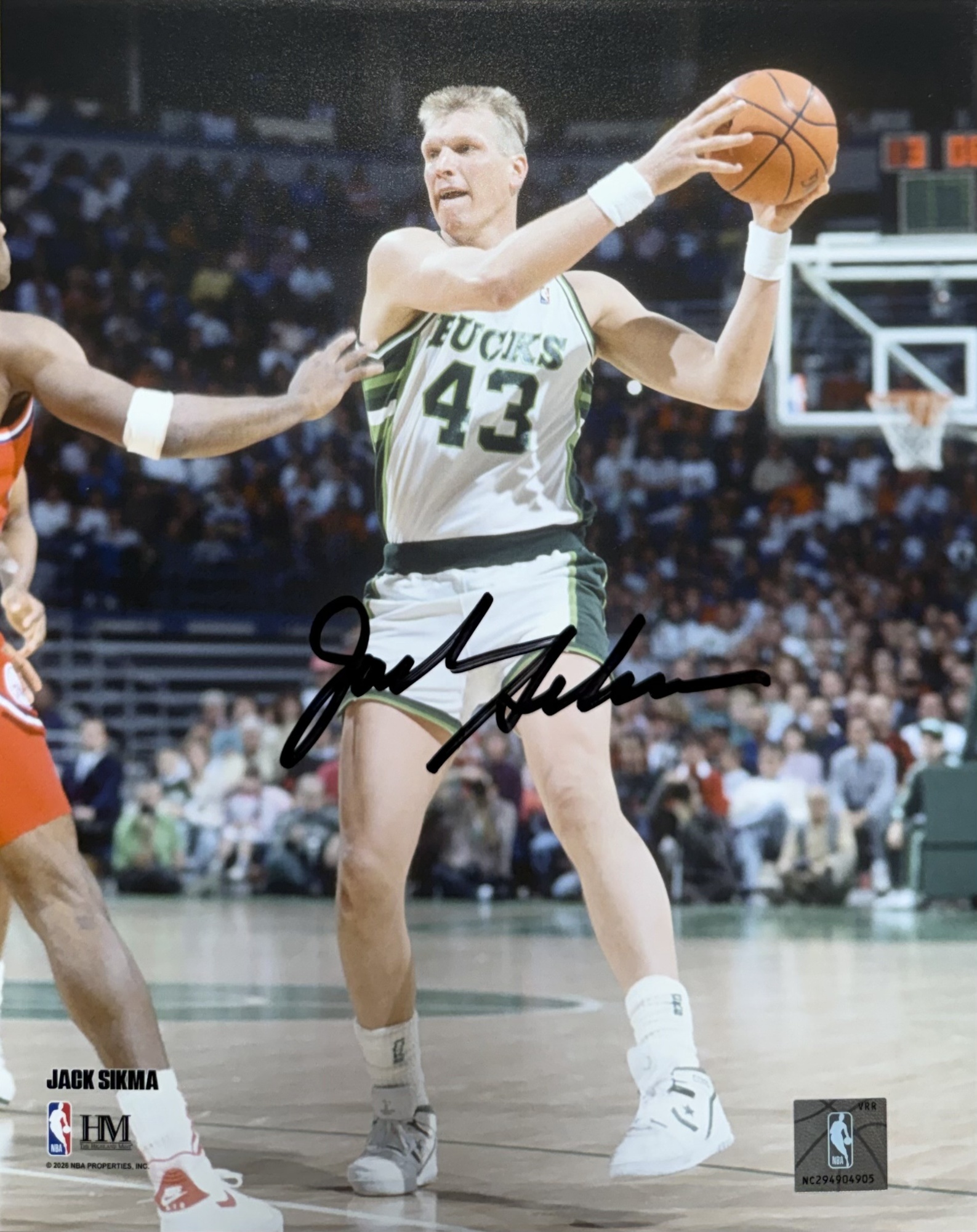 JACK SIKMA SIGNED 8X10 BUCKS PHOTO #3