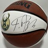 GIANNIS ANTETOKOUNMPO - MILWAUKEE BUCKS - SIGNED MINI SPALDING REPLICA BASKETBALL - BAS