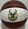 GIANNIS ANTETOKOUNMPO - MILWAUKEE BUCKS - SIGNED MINI SPALDING REPLICA BASKETBALL - BAS