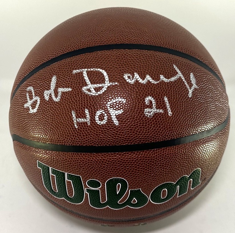 BOBBY DANDRIDGE SIGNED REPLICA WILSON BUCKS LOGO BASKETBALL W/ HOF - BAS