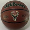 BOBBY DANDRIDGE SIGNED REPLICA WILSON BUCKS LOGO BASKETBALL W/ HOF - BAS