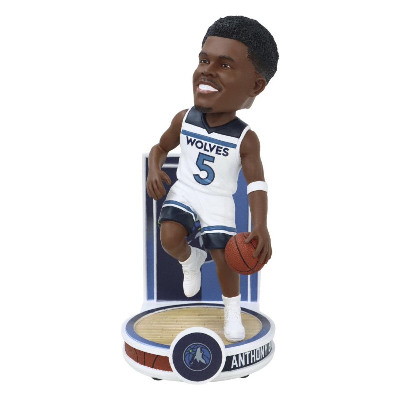 ANTHONY EDWARDS 2025 BANNER FOCO MINNESOTA TIMBERWOLVES BOBBLEHEAD
