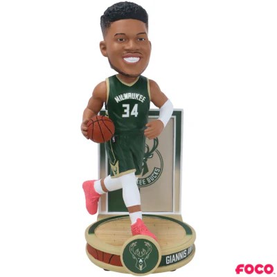 GIANNIS ANTETOKOUNMPO 2025 BANNER SERIES FOCO BOBBLEHEAD - MILWAUKEE BUCKS
