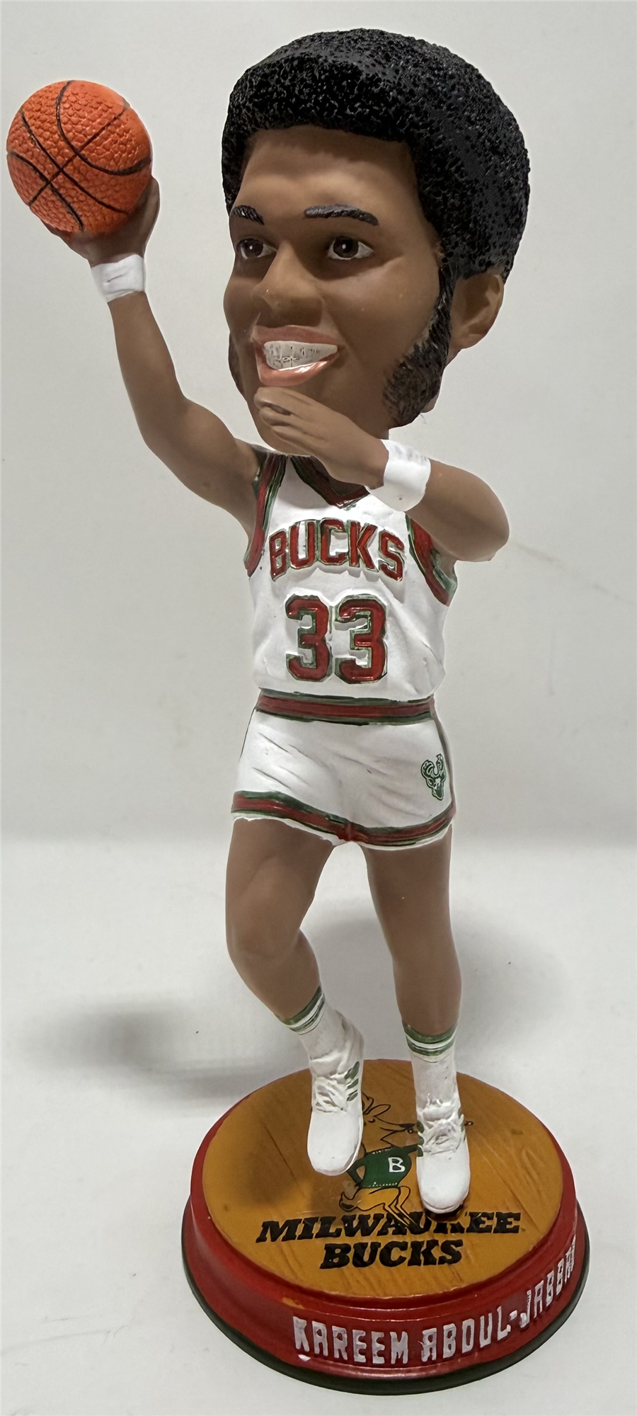 KAREEM ABDUL-JABBAR "LEGENDS OF THE RAFTERS" BOBBLEHEAD - MILWAUKEE BUCKS