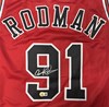 DENNIS RODMAN - CHICAGO BULLS - SIGNED CUSTOM REPLICA JERSEY - BAS