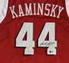 FRANK KAMINSKY SIGNED CUSTOM REPLICA BADGERS RED JERSEY - BAS