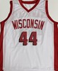FRANK KAMINSKY SIGNED CUSTOM REPLICA BADGERS WHITE JERSEY - BAS
