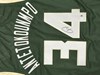 GIANNIS ANTETOKOUNMPO SIGNED CUSTOM REPLICA BUCKS GREEN JERSEY - BAS