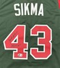 JACK SIKMA SIGNED CUSTOM REPLICA GREEN / RED BUCKS JERSEY W/ HOF - BAS