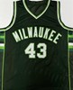 JACK SIKMA SIGNED CUSTOM REPLICA GREEN / WHITE BUCKS JERSEY W/ HOF - BAS