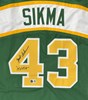 JACK SIKMA SIGNED CUSTOM REPLICA GREEN SUPERSONICS JERSEY W/ HOF - BAS