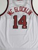 JON McGLOCKLIN SIGNED CUSTOM REPLICA WHITE BUCKS JERSEY - JSA