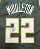 KHRIS MIDDLETON SIGNED REPLICA GREEN JERSEY - MILWAUKEE BUCKS NBA - JSA