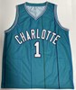 MUGGSY BOGUES SIGNED REPLICA TEAL JERSEY - CHARLOTTE HORNETS NBA - BAS