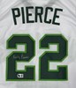 RICKY PIERCE SIGNED CUSTOM REPLICA WHITE BUCKS JERSEY