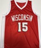 SAM DEKKER SIGNED CUSTOM REPLICA BADGERS RED JERSEY - BAS