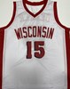 SAM DEKKER SIGNED CUSTOM REPLICA BADGERS WHITE JERSEY - BAS