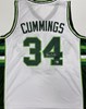 TERRY CUMMINGS SIGNED CUSTOM REPLICA WHITE BUCKS JERSEY - BAS