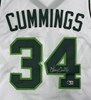 TERRY CUMMINGS SIGNED CUSTOM REPLICA WHITE BUCKS JERSEY - BAS