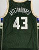 THANASIS ANTETOKOUNMPO SIGNED REPLICA GREEN JERSEY - MILWAUKEE BUCKS NBA