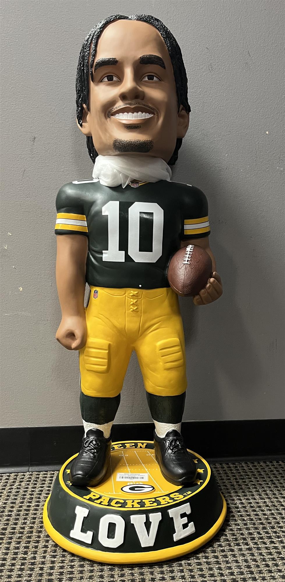 PACKERS JORDAN LOVE 3 FOOT FOCO BOBBLEHEAD