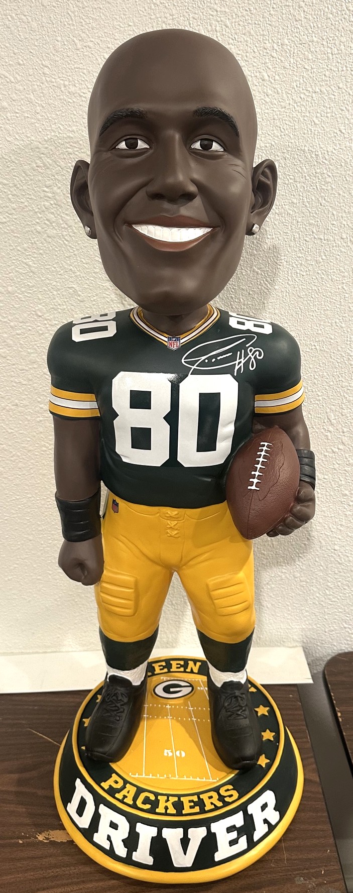 PACKERS DONALD DRIVER SIGNED 3 FOOT FOCO BOBBLEHEAD - JSA