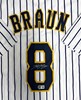 RYAN BRAUN SIGNED CUSTOM BREWERS PINSTRIPE JERSEY - BAS