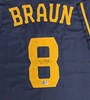 RYAN BRAUN SIGNED CUSTOM BREWERS BLUE JERSEY - BAS