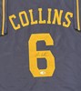 ISAAC COLLINS SIGNED CUSTOM REPLICA BREWERS BLUE JERSEY  - JSA