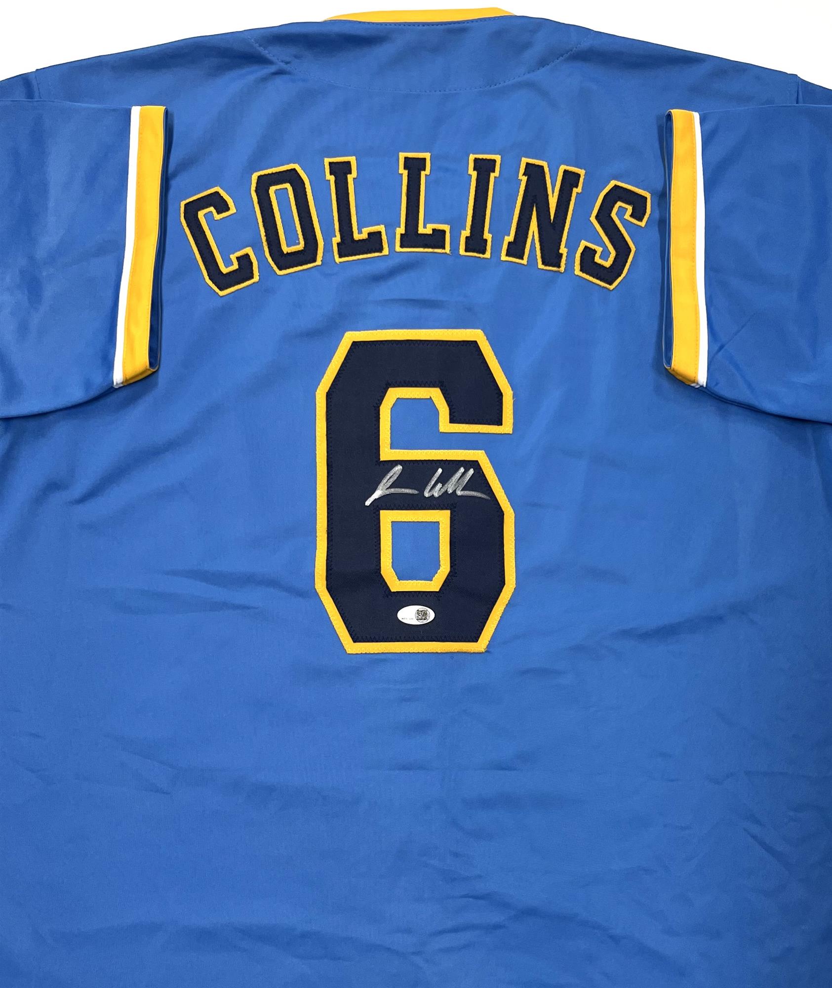 ISAAC COLLINS SIGNED CUSTOM REPLICA BREWERS MKE CITY EDITION JERSEY  - JSA