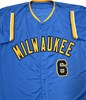 ISAAC COLLINS SIGNED CUSTOM REPLICA BREWERS MKE CITY EDITION JERSEY  - JSA