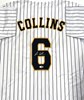 ISAAC COLLINS SIGNED CUSTOM REPLICA BREWERS PINSTRIPE JERSEY  - JSA