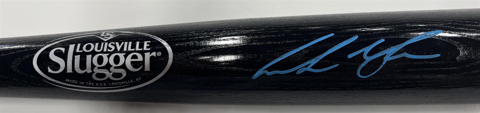 ANDREW VAUGHN SIGNED LOUISVILLE SLUGGER BLACK REPLICA BAT - BREWERS - JSA