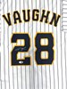 ANDREW VAUGHN SIGNED CUSTOM REPLICA BREWERS PINSTRIPE JERSEY  - JSA