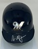 NYJER MORGAN SIGNED MILW BREWERS MINI HELMET - BAS
