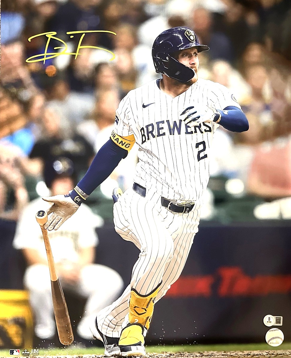 BRICE TURANG SIGNED BREWERS 16X20 PHOTO #8 - BAS