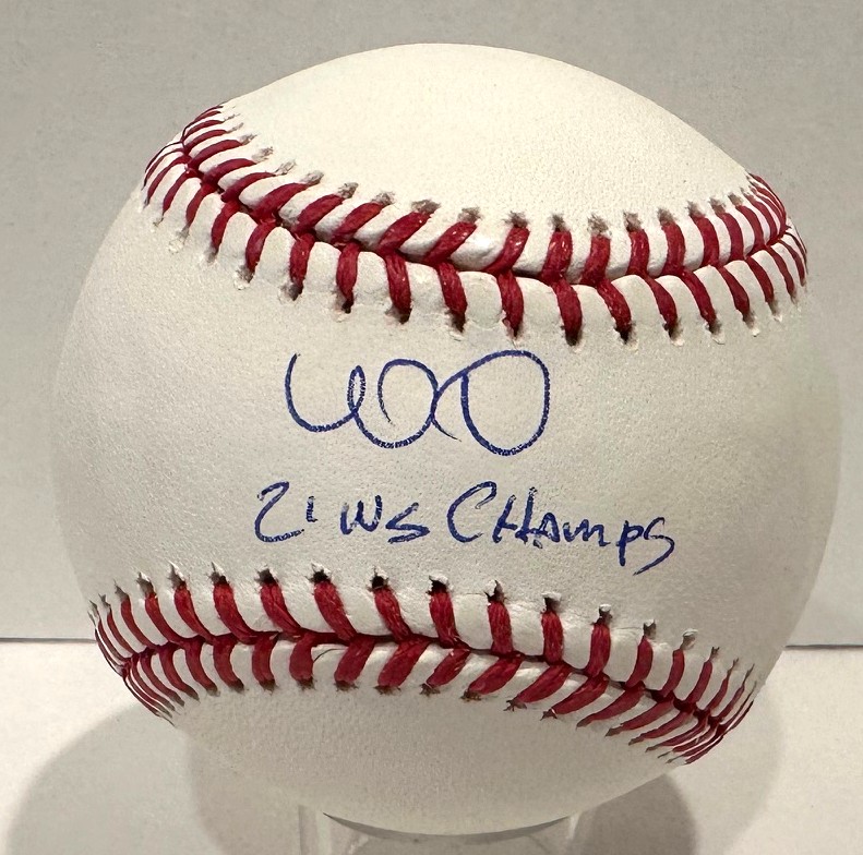 WILLIAM CONTRERAS SIGNED OFFICIAL MLB BASEBALL W/ '21 WS CHAMPS  - BRAVES - BAS