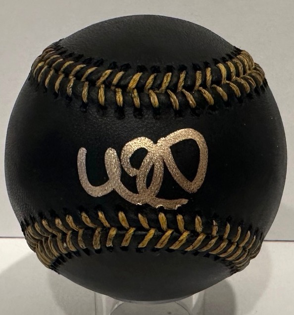 WILLIAM CONTRERAS SIGNED OFFICIAL MLB BLACK BASEBALL - BREWERS - BAS