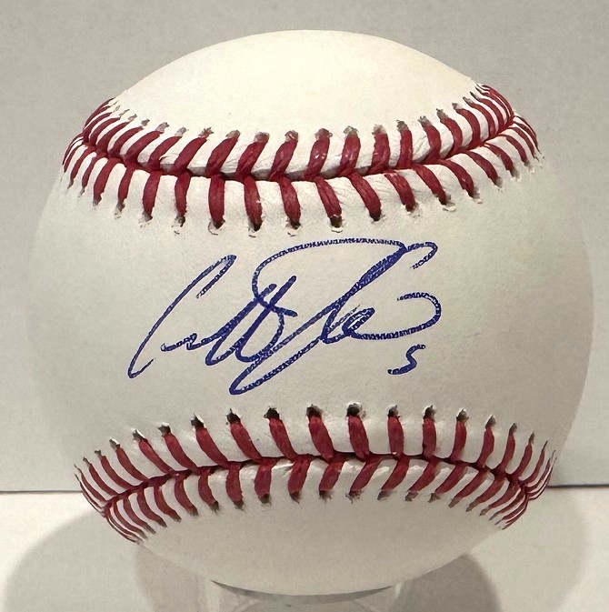 GEOFF JENKINS #5 SIGNED OFFICIAL MLB BASEBALL- BREWERS - BAS