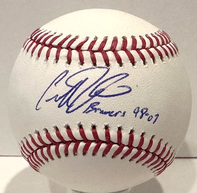 GEOFF JENKINS SIGNED OFFICIAL MLB BASEBALL W/ BREWERS 98-07 - BAS