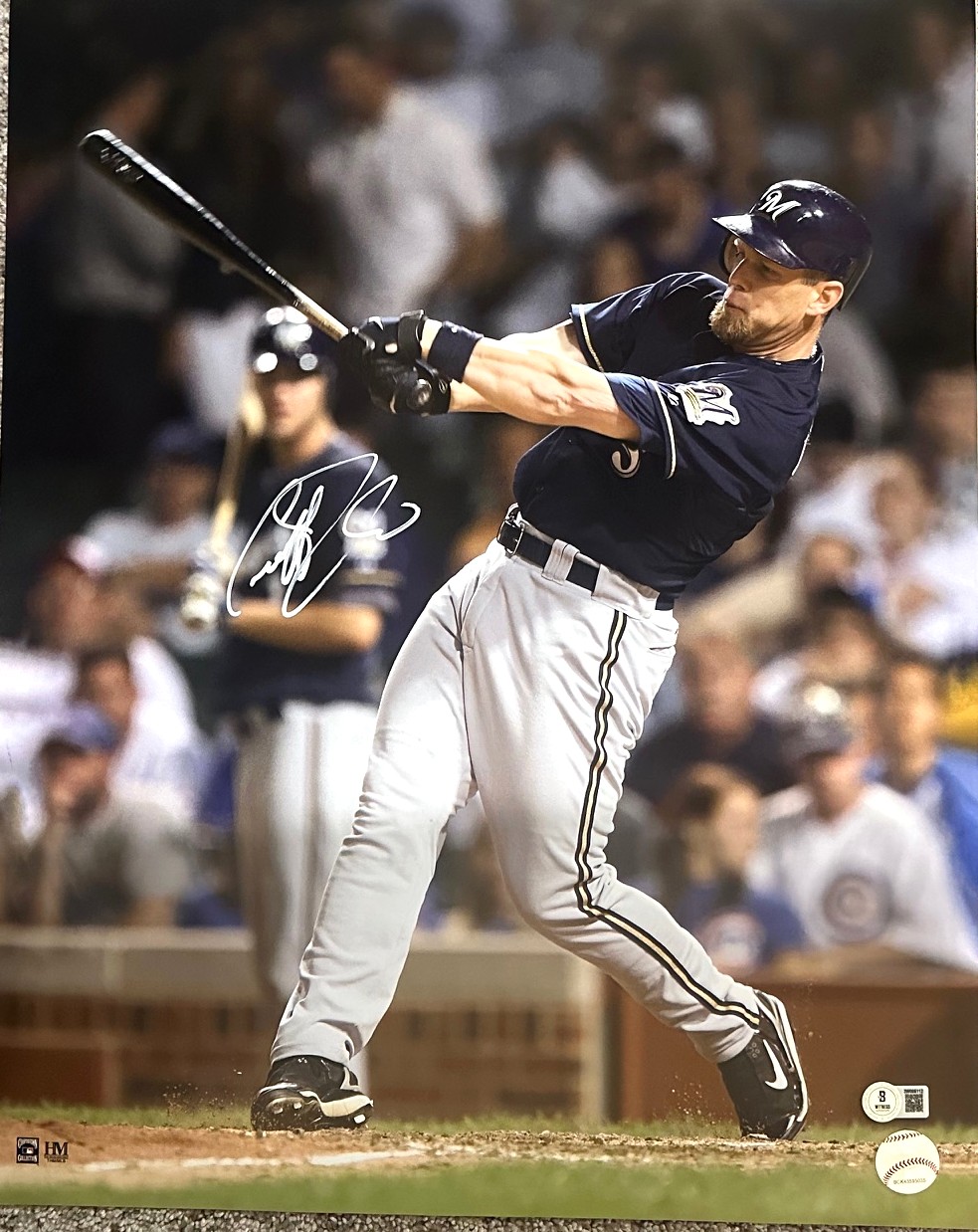 GEOFF JENKINS SIGNED 16X20 BREWERS PHOTO #10 - BAS