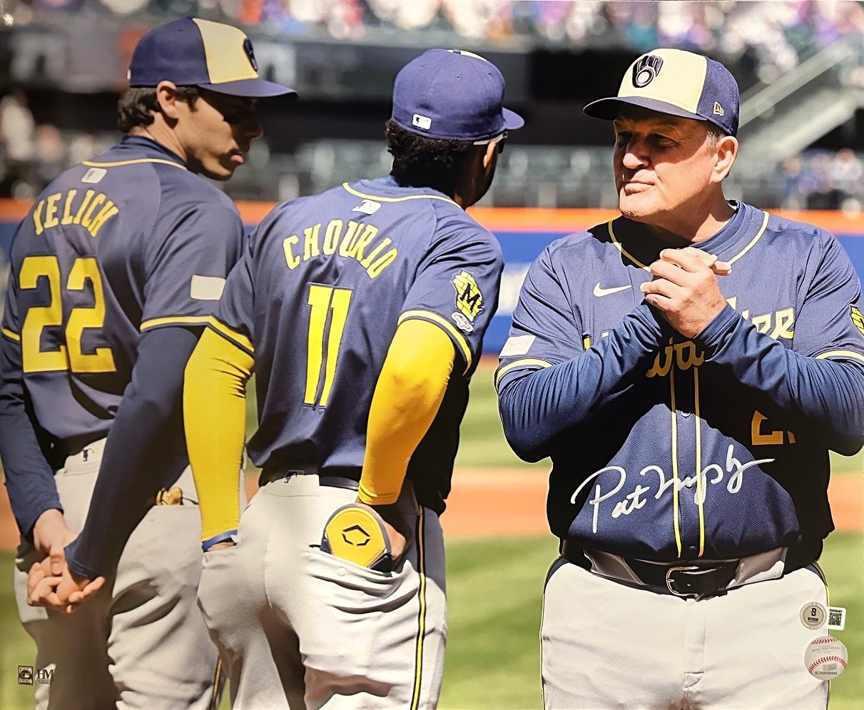 PAT MURPHY SIGNED 16X20 BREWERS PHOTO #3 - BAS