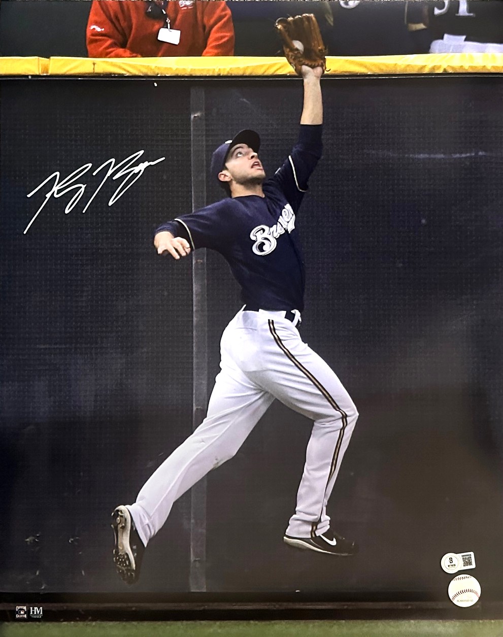 RYAN BRAUN SIGNED 16X20 BREWERS PHOTO #8 - BAS