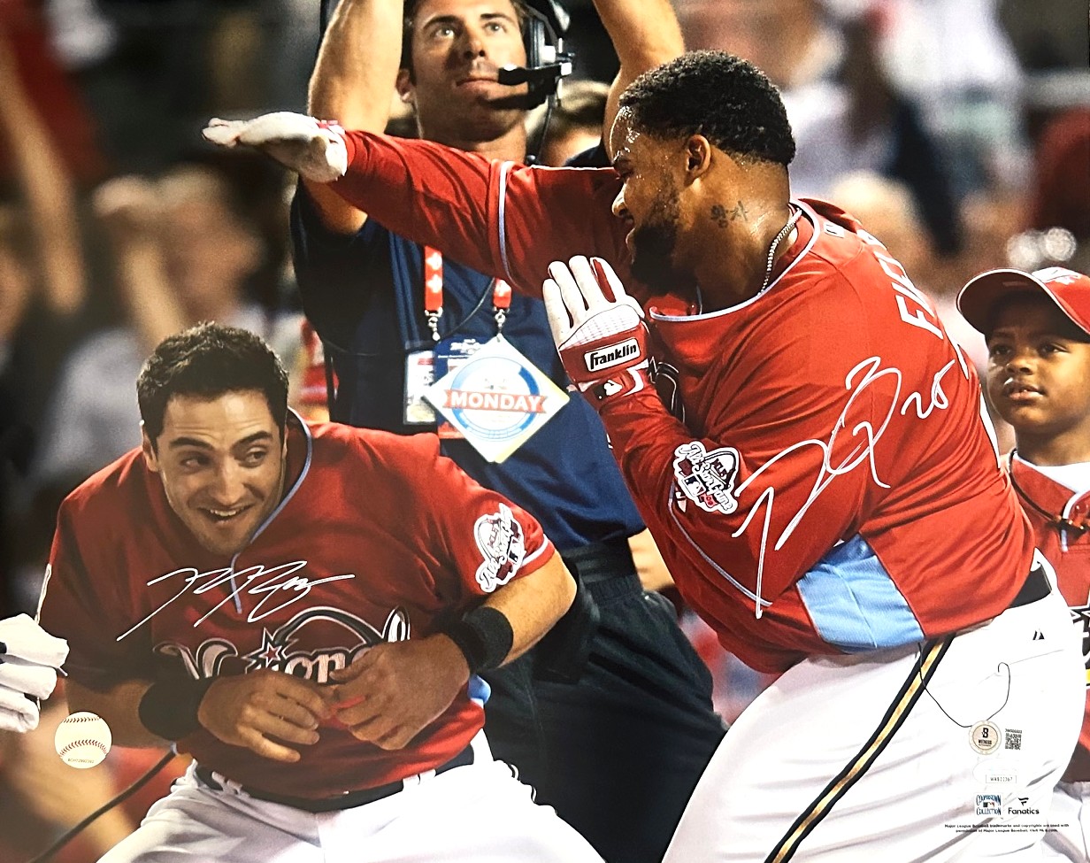 PRINCE FIELDER & RYAN BRAUN DUAL SIGNED 16X20 BREWERS PHOTO #2 - BAS