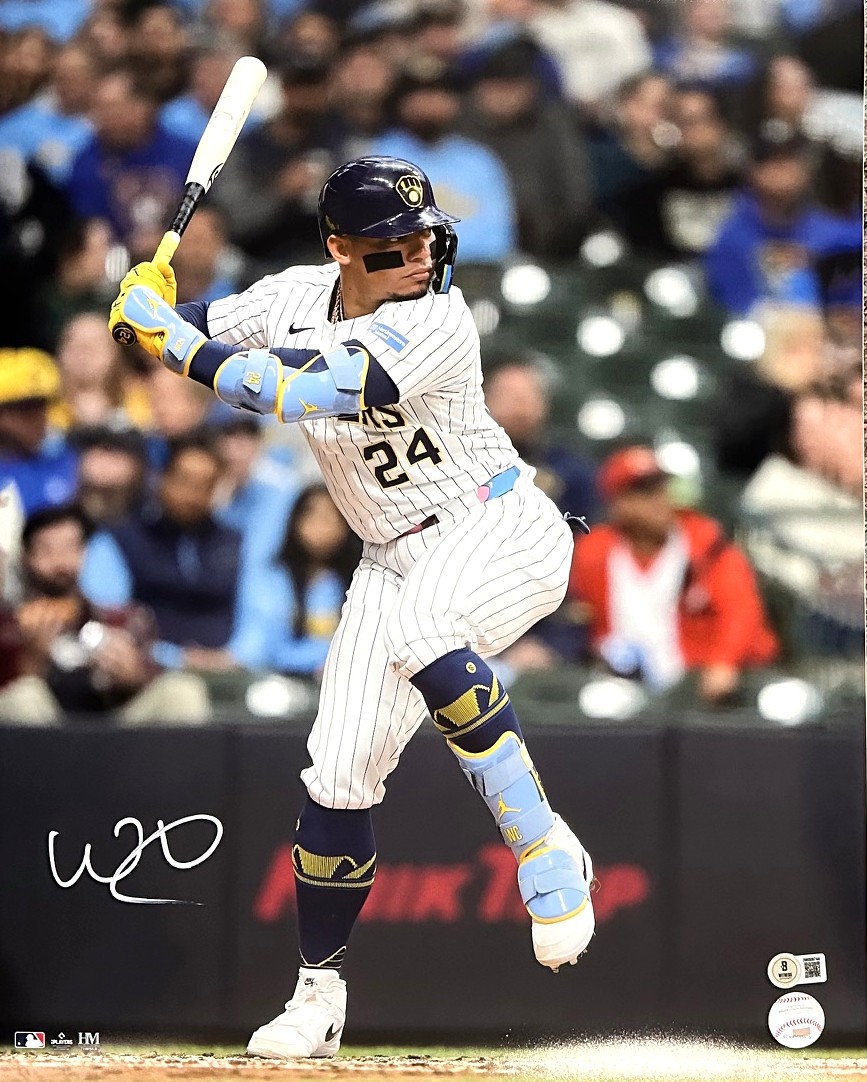 WILLIAM CONTRERAS SIGNED BREWERS 16X20 PHOTO #13 - BAS