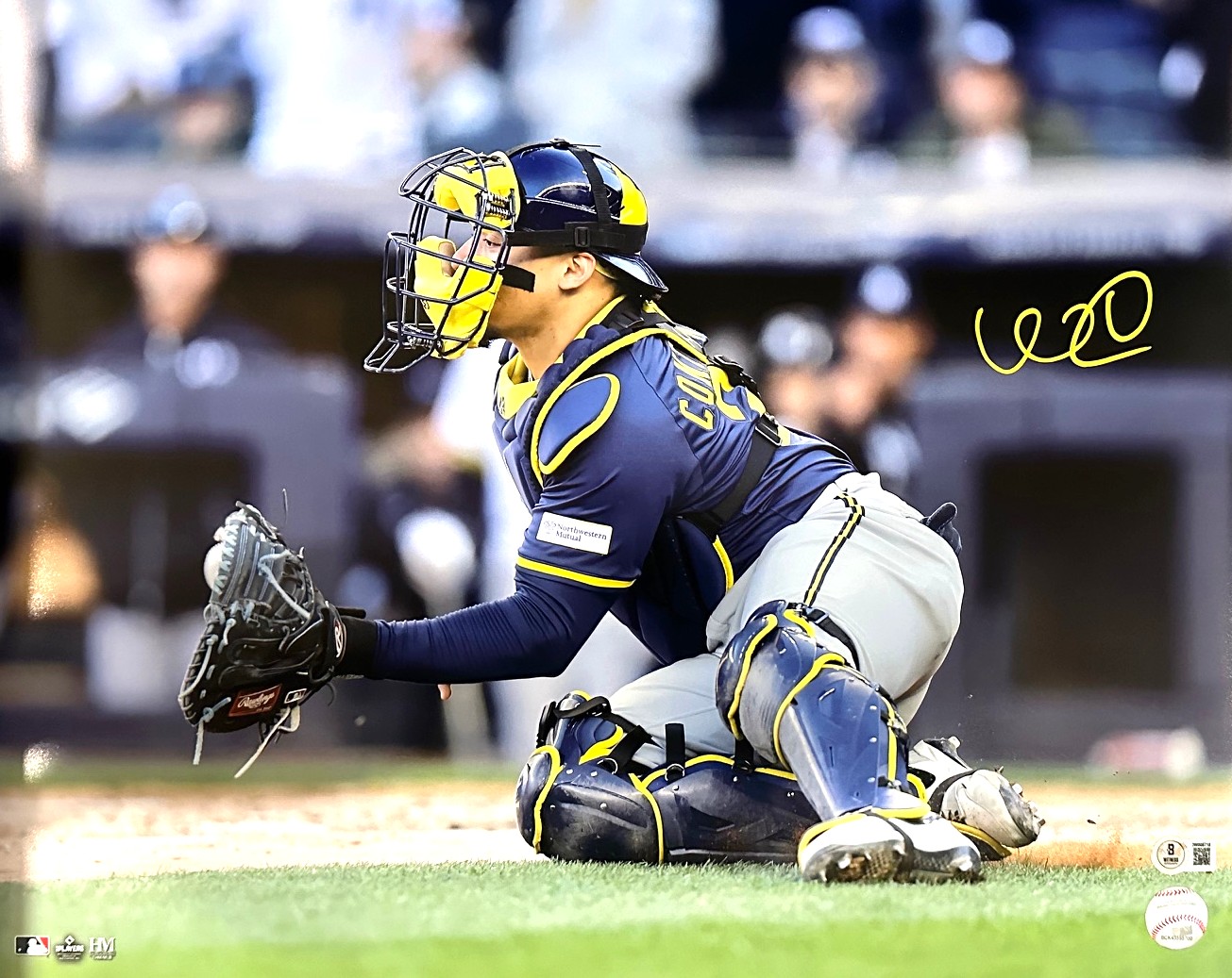 WILLIAM CONTRERAS SIGNED BREWERS 16X20 PHOTO #14 - BAS