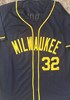 JACOB MISIOROWSKI SIGNED CUSTOM REPLICA BREWERS BLUE JERSEY  - PROVA
