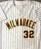 JACOB MISIOROWSKI SIGNED CUSTOM REPLICA BREWERS PINSTRIPE JERSEY  - PROVA