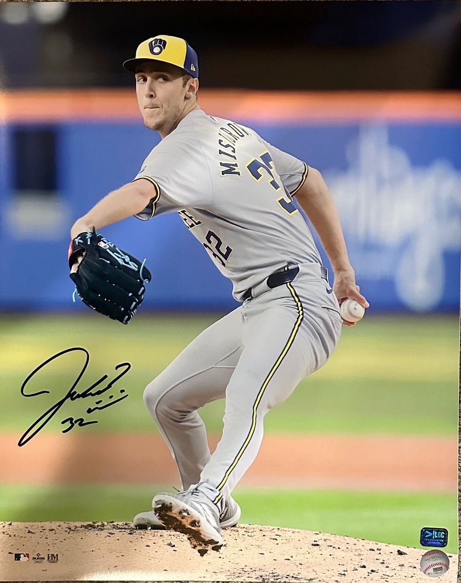 JACOB MISIOROWSKI SIGNED BREWERS 16X20 PHOTO #1 - PROVA